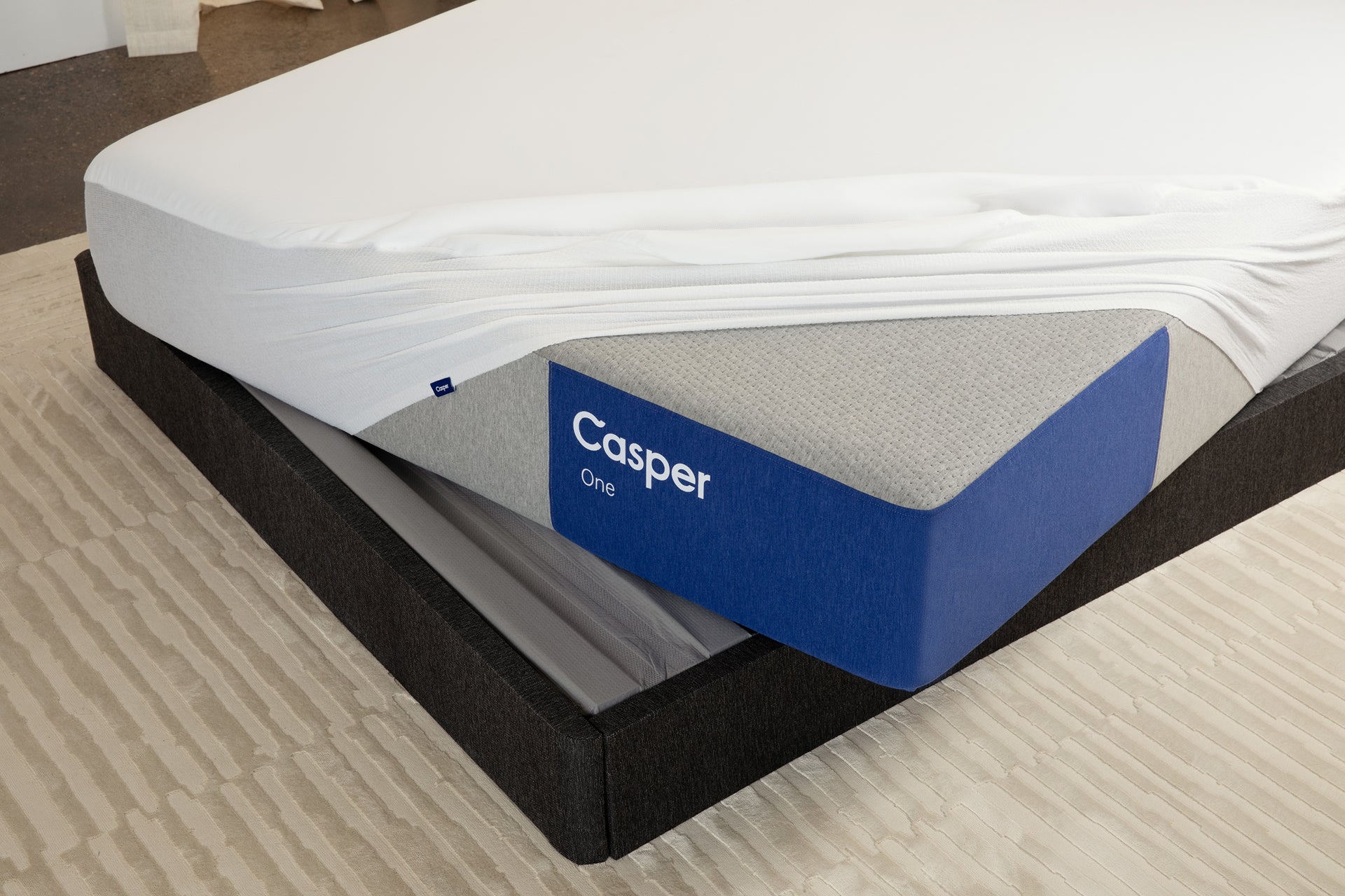 mattress protector on Casper's The One mattress on a Foundation